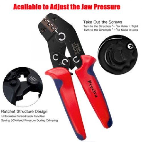 Crimping Tool Set Cable Ratchet Crimping Plier With 300 Ferrule Terminal Connec 