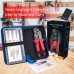 Wire Terminals Crimping Tool Set, Preciva Cable Ratchet Crimping Plier with 300 Ferrule Terminal Connectors and 300 Transparent Cable Sleeves Support 0.5-1.5mm² Crimping(AWG22-16)