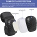 Professional Knee Pads for Work, Preciva Heavy Duty Gel Cushion and Foam Padding Knee Pads with Anti-Slip Straps and Easy-Fix Clips for Men, Women, Gardening, Flooring